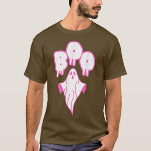 Pink Ghost Boo Halloween Costume T-Shirt