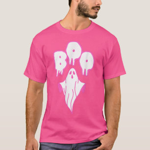 Pink Ghost Boo Halloween Costume  T-Shirt