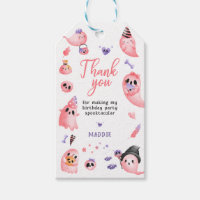 Pink Ghost Halloween Ghost 1st Birthday Thank You