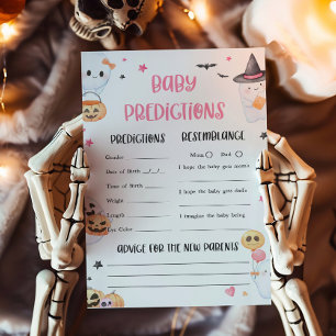 Pink Ghost Little Boo Baby Predictions Game