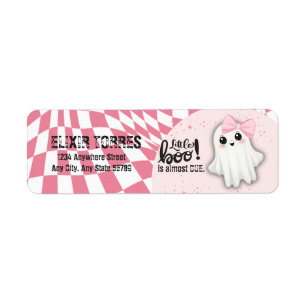 Pink Ghost Little Boo is almost due Baby Shower