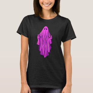 Pink ghost with middle fingers T-Shirt