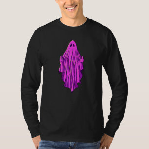 Pink ghost with middle fingers   T-Shirt