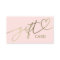 pink gift certificate card