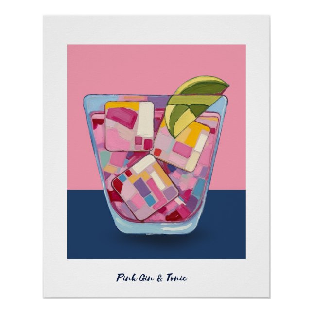 PINK GIN & TONIC 4 POSTER (Front)