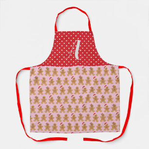 Pink Gingerbread Trio Apron, Medium Apron