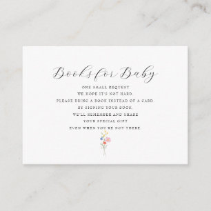 Pink Gingham Books for Baby II Enclosure Card