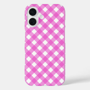 Pink gingham  iPhone 16 case