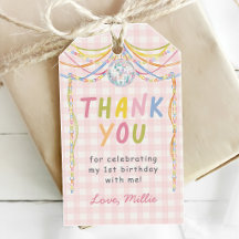 Pink Gingham Colourful Girl Birthday Party