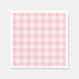 Pink Gingham For Oh Baby Collection Paper Napkins