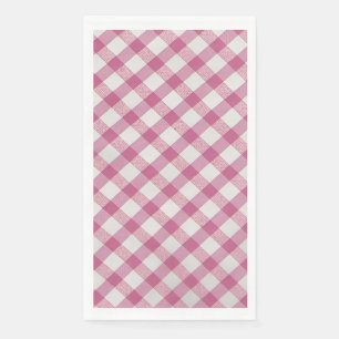Pink gingham for picnics, parties... etc napkin
