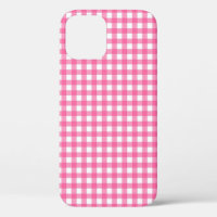 Pink Gingham iPhone Case