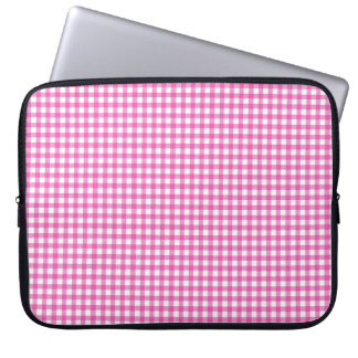 Pink Gingham Laptop Sleeve