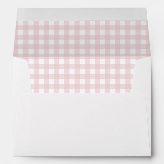 Pink Gingham Lined Envelope (Creator Uploaded)