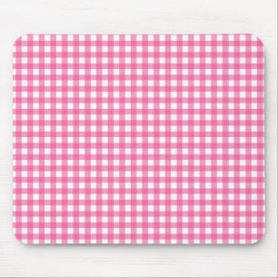 Pink Gingham Mouse Pad