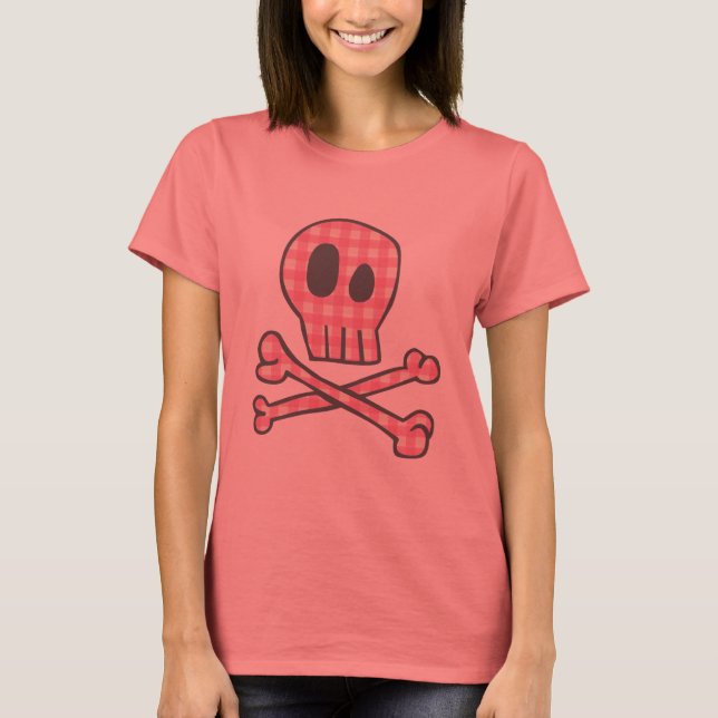 Pink Gingham Pirate T-Shirt (Front)