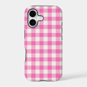 Pink Gingham Plaid Cottagecore