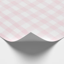 Pink gingham simple small checks plaid wrapping