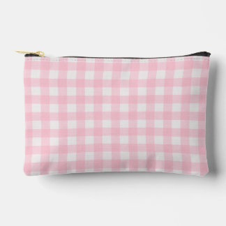 Pink Gingham Small Accessory PoucPrint Cut Sew Bag