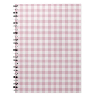 Pink Gingham Stripes Notebook