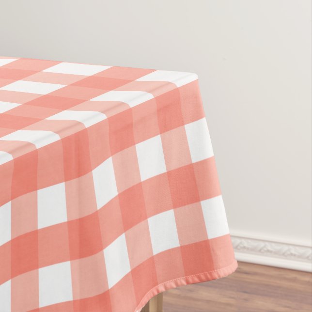 Pink Gingham Tablecloth (In Situ)