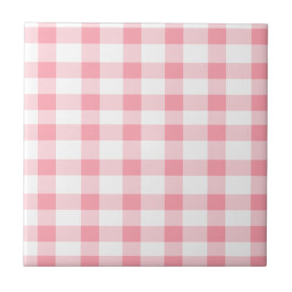 Pink Gingham Tile