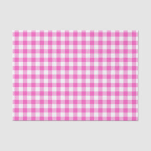 Pink Gingham Tissue Paper