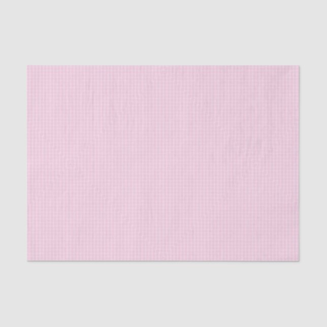 Pink Gingham Tissue Paper (Front)