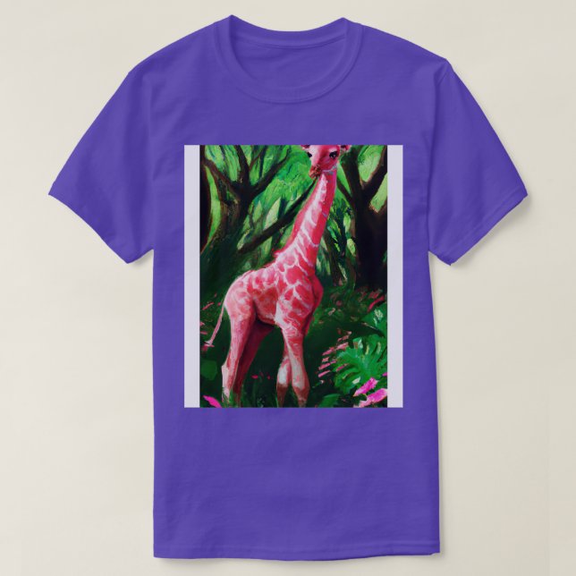 Pink Giraffe 3 T-Shirt (Design Front)