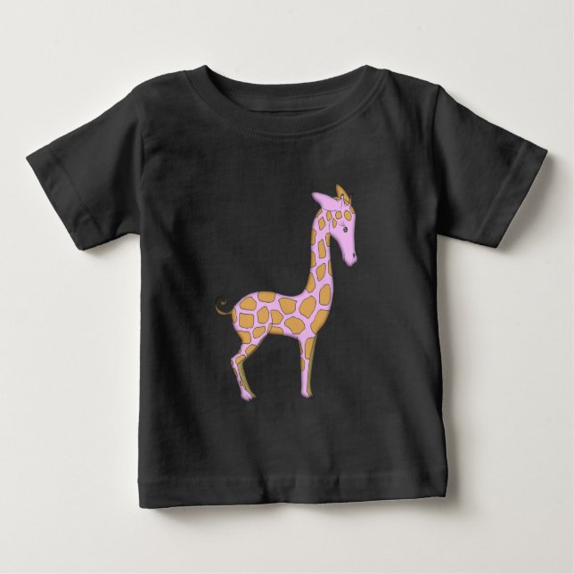 Pink Giraffe Baby Onsie Creeper (Front)