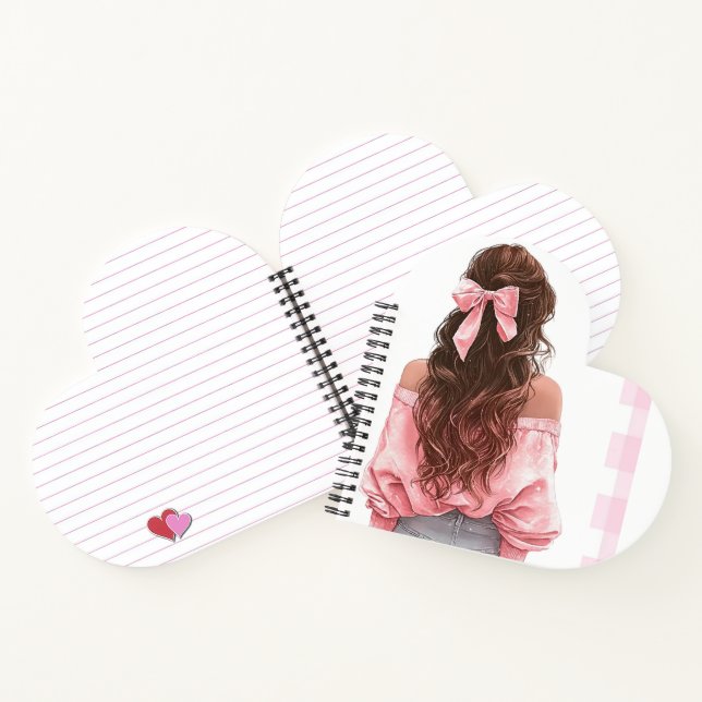 Pink Girl 2026 small Calendar Notebook (Inside)