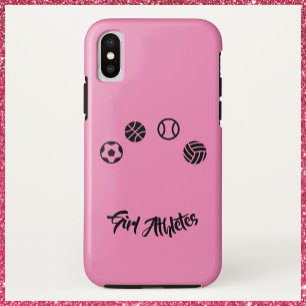 Pink Girl Athletes Iphone Case