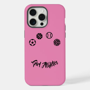 Pink Girl Athletes Iphone Case