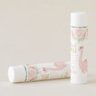 Pink Girl Dinosaur Floral Favour