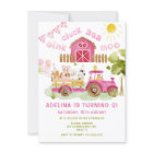 Pink girl Farm animals 2nd birthday party