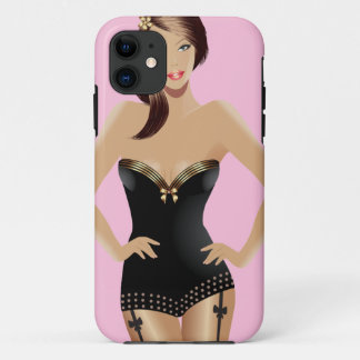 Pink Girl iPhone 5 Barely There™ 11 Case