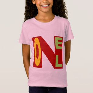 Pink girl t-shirt jersey fine DESIGN NOEL