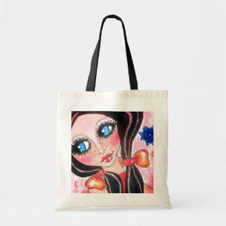 pink girl tote bag