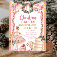 Pink Girl Whimsy Nutcracker Christmas Tea Party