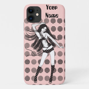pink girlfriend dancer Case-Mate iPhone case