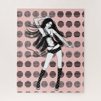 pink girlfriend dancer jigsaw puzzle