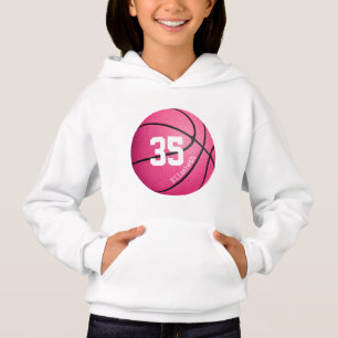 pink girls' basketball personalised