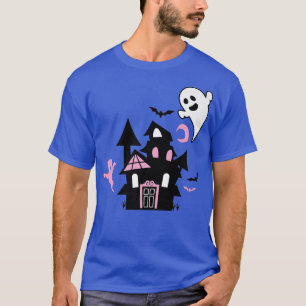 Pink Girls Halloween Outfit Haunted House Ghost Do T-Shirt