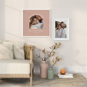 Pink girly arch photo wedding gift home decor print