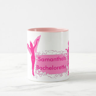 Pink girly bachelorette party mug