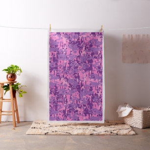 Pink Girly Digital Camo Camouflage Customisable Fabric
