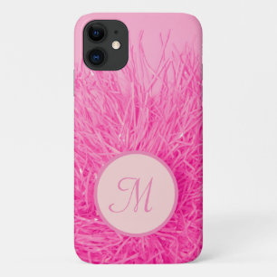 Pink Girly Hot Pink Monogram Personalised Case-Mate iPhone Case