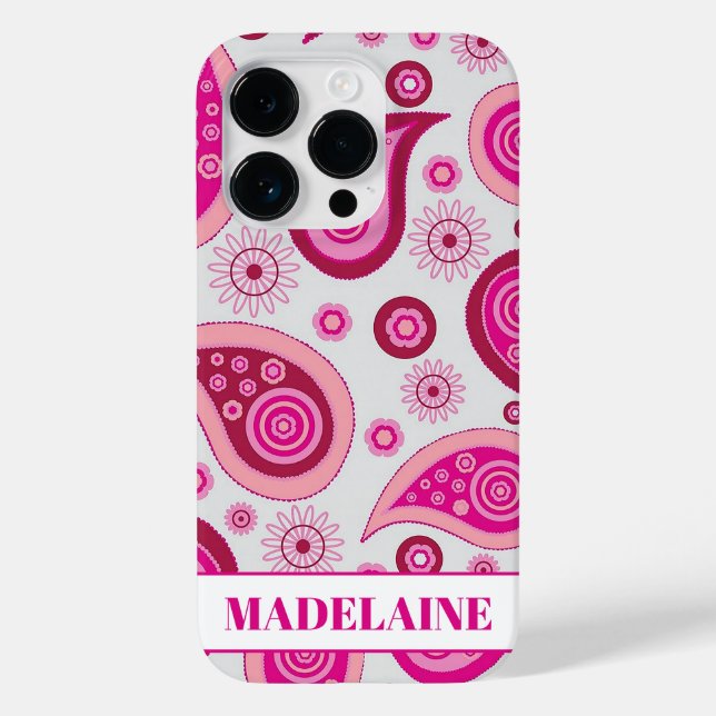 Pink Girly Modern Pattern  Case-Mate iPhone Case (Back)