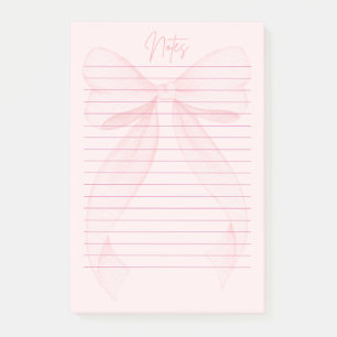 Pink Girly Notepad Blush Pink Aesthetic Notepad