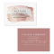 Pink girly rose gold modern stylish business card